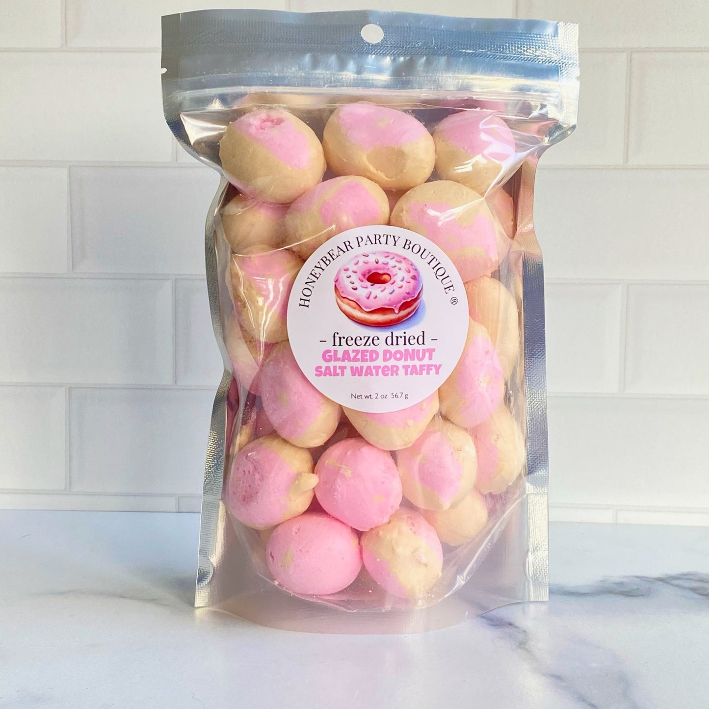 Freeze Dried Glazed Donut Salt Water Taffy