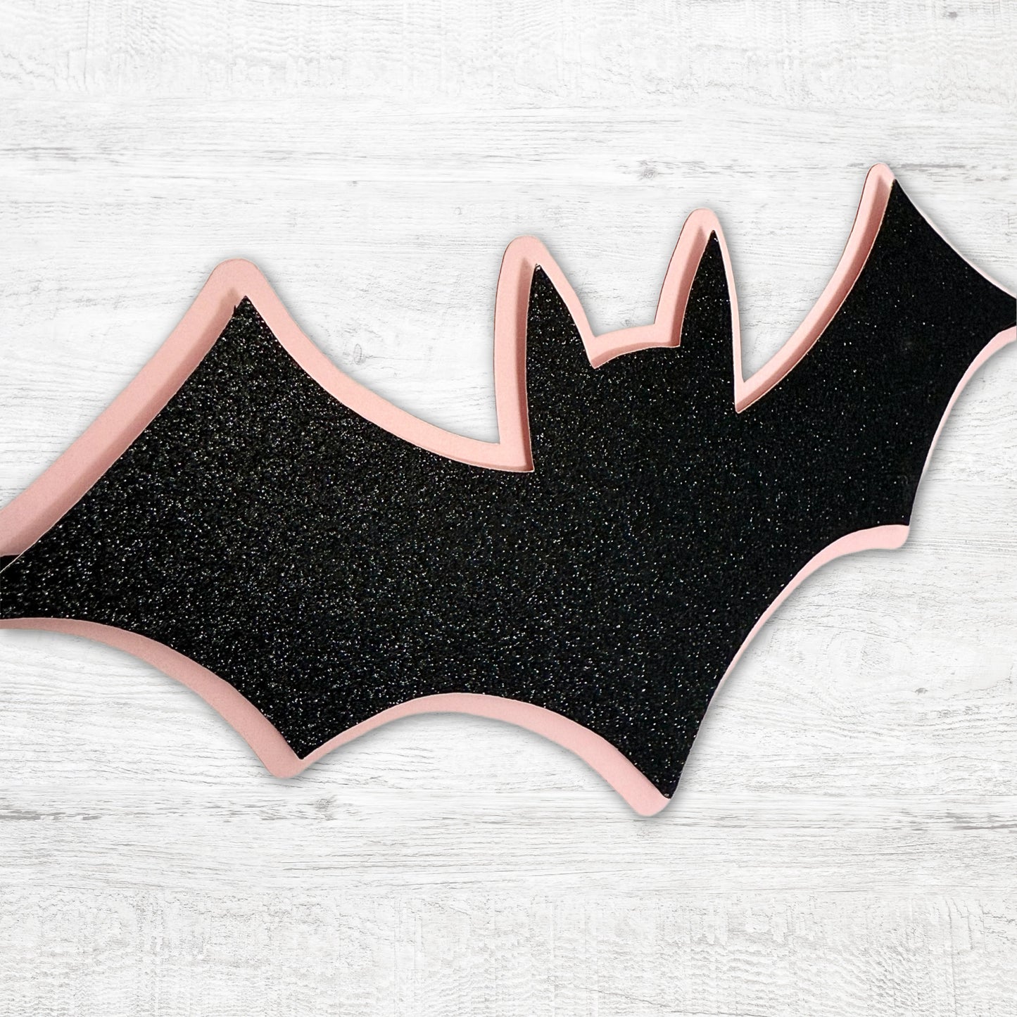 Happy Booday Birthday Banner - Pink Halloween Birthday - Pink Bat Party - Black Glitter Bats