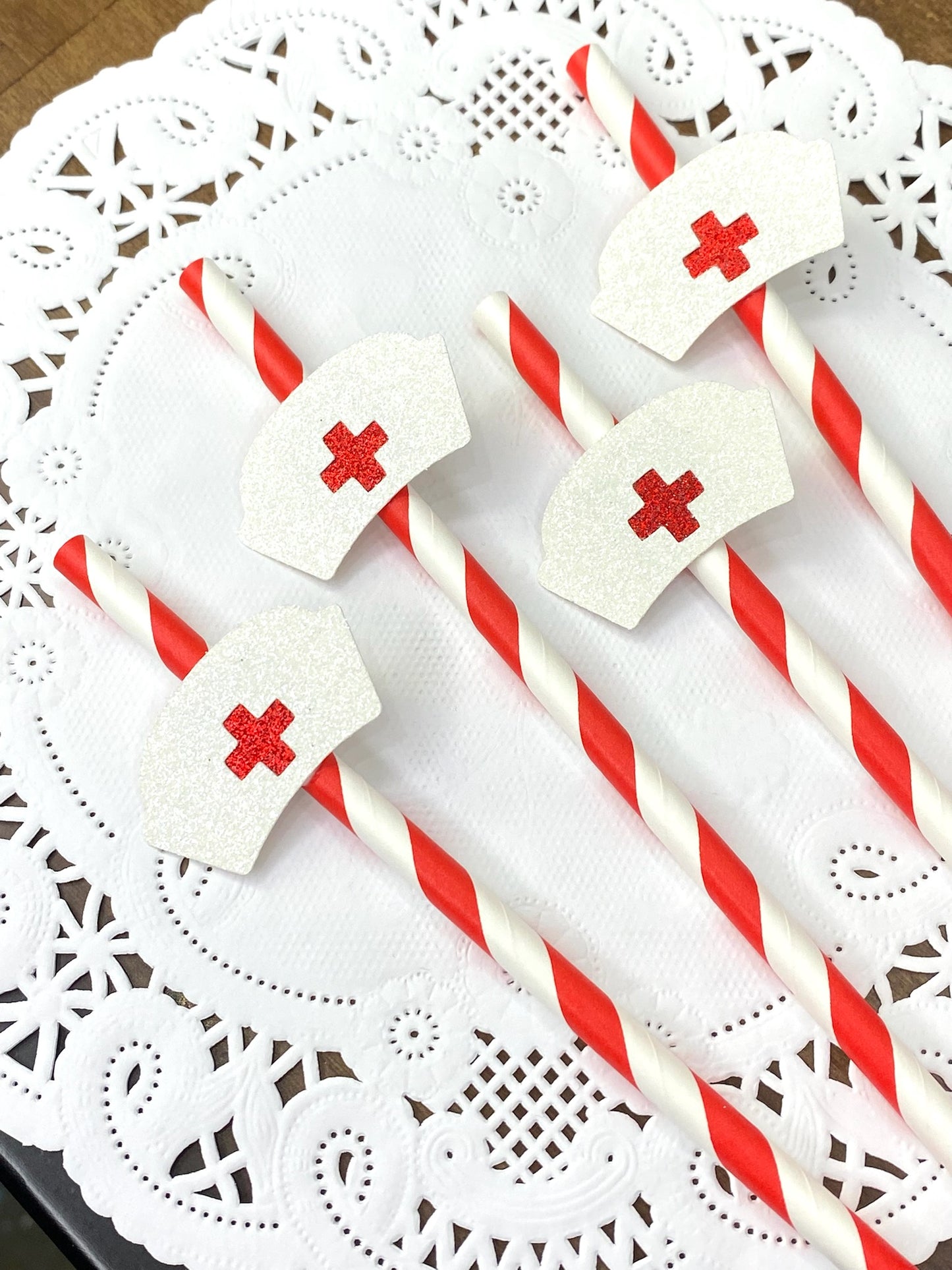 Nurse Paper Straws - Nursing Graduation Party Decor - RN Party - Medical School Graduation Party - Nurse Retirement Party - Nursing School
