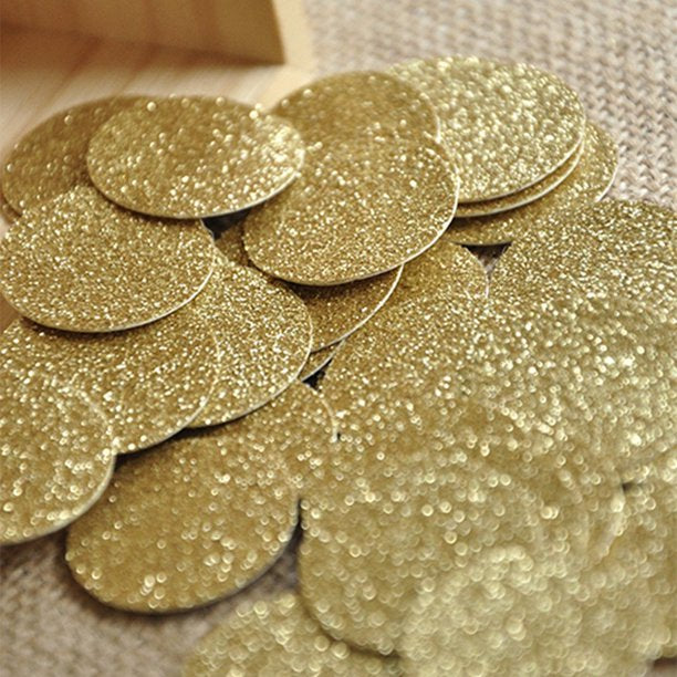 Glitter Circle Confetti - One Inch Confetti pieces - Set of 100 Pieces