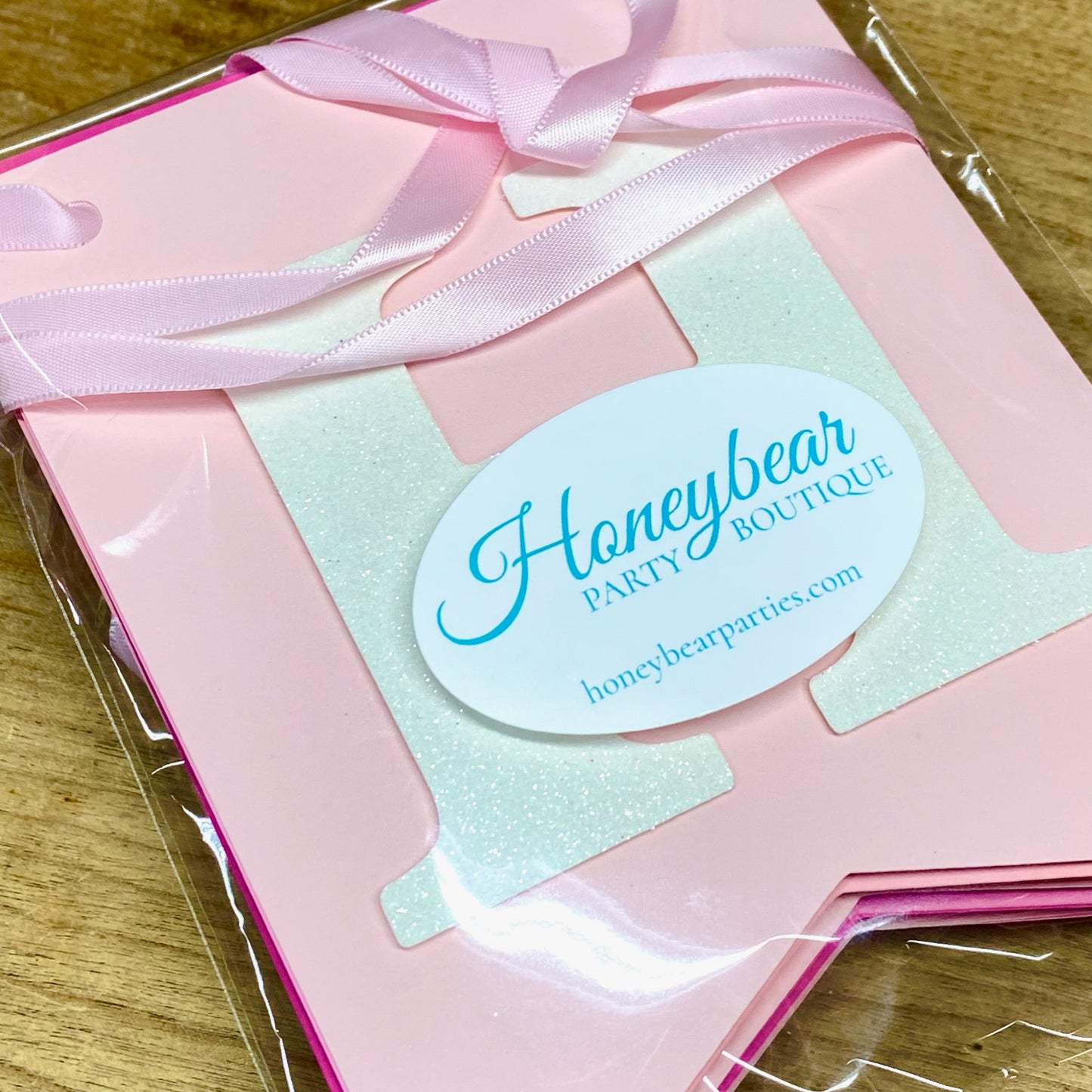 Pink Happy Birthday Banner - Ships in 2-3 Days