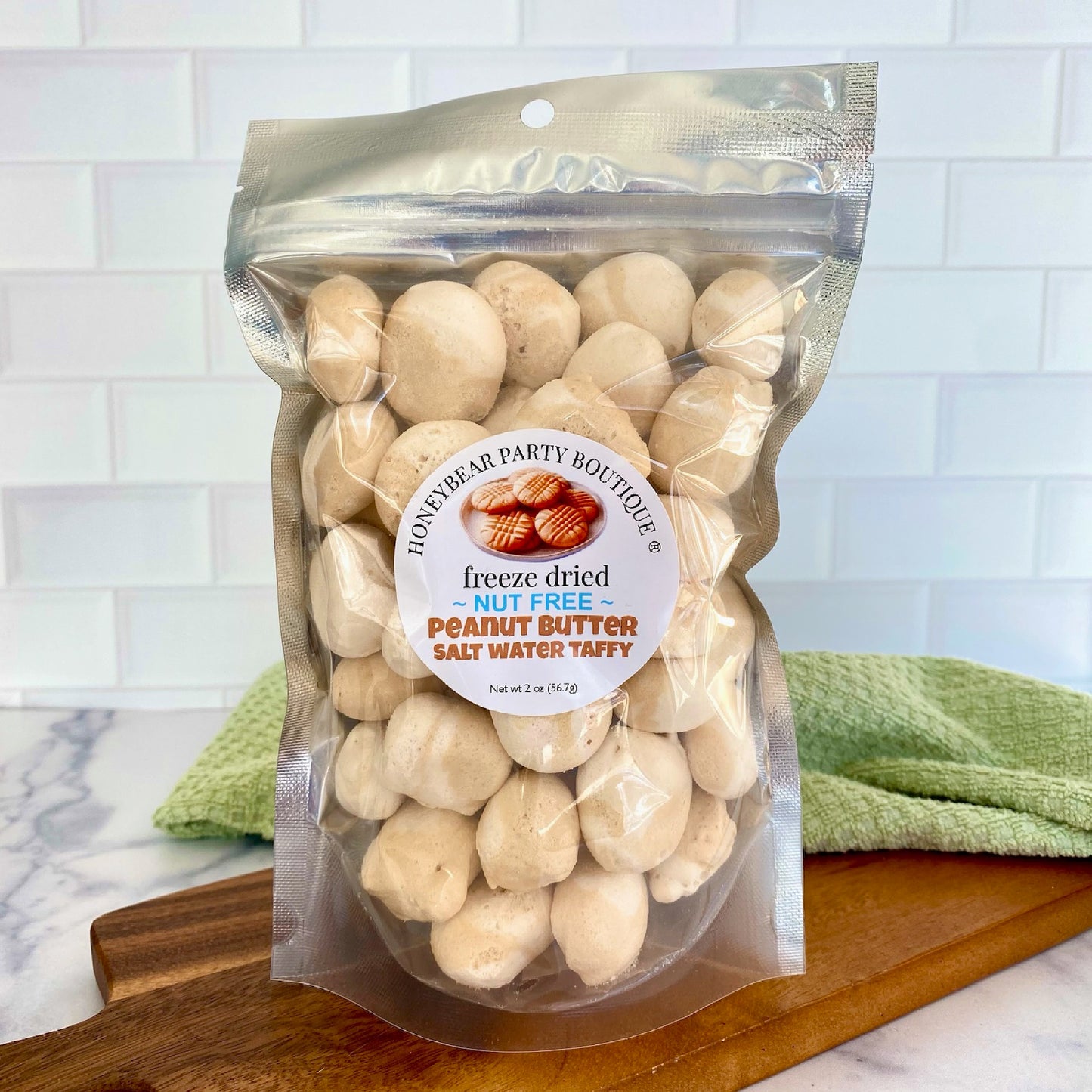 Freeze Dried Peanut Butter Salt Water Taffy - NUT FREE