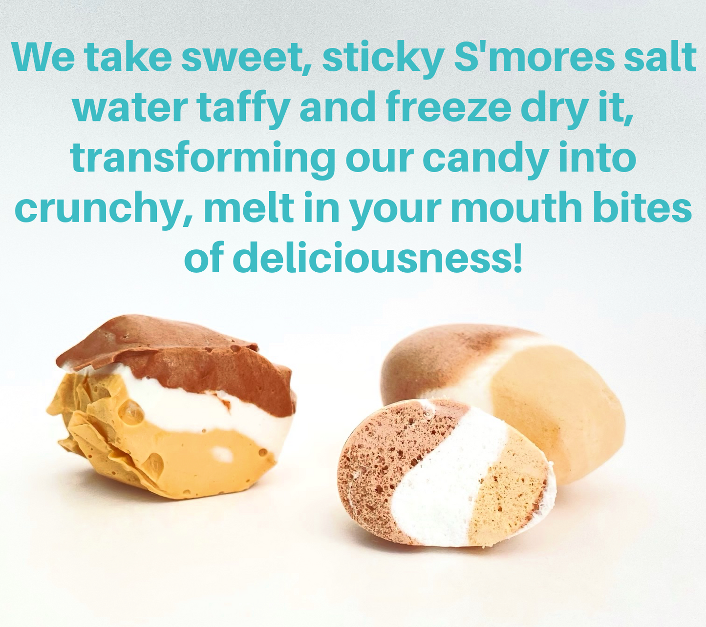 Freeze Dried Candy S'mores Taffy - FREE SHIPPING - Salt Water Taffy