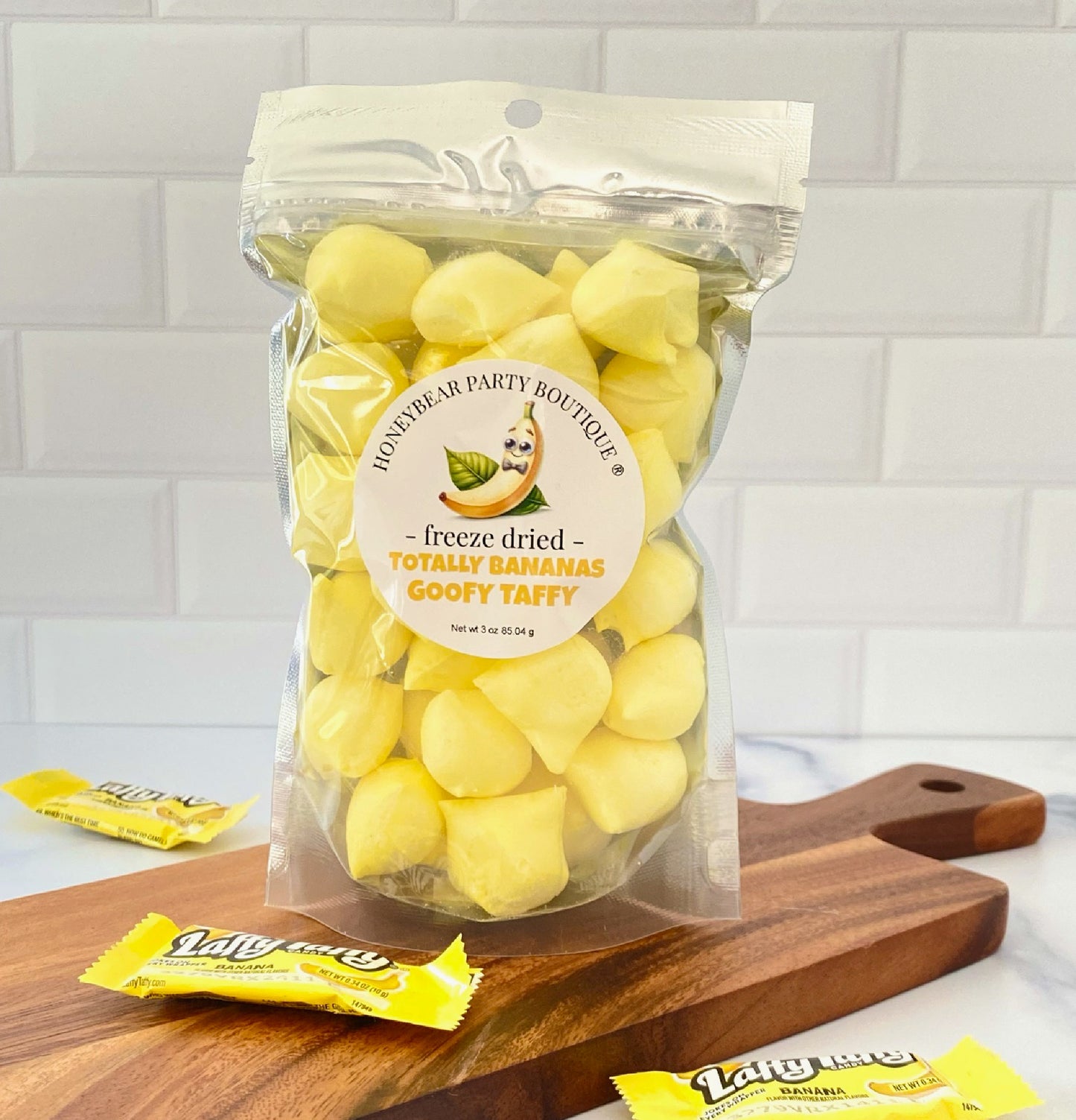 Freeze Dried Totally Bananas Goofy Taffy