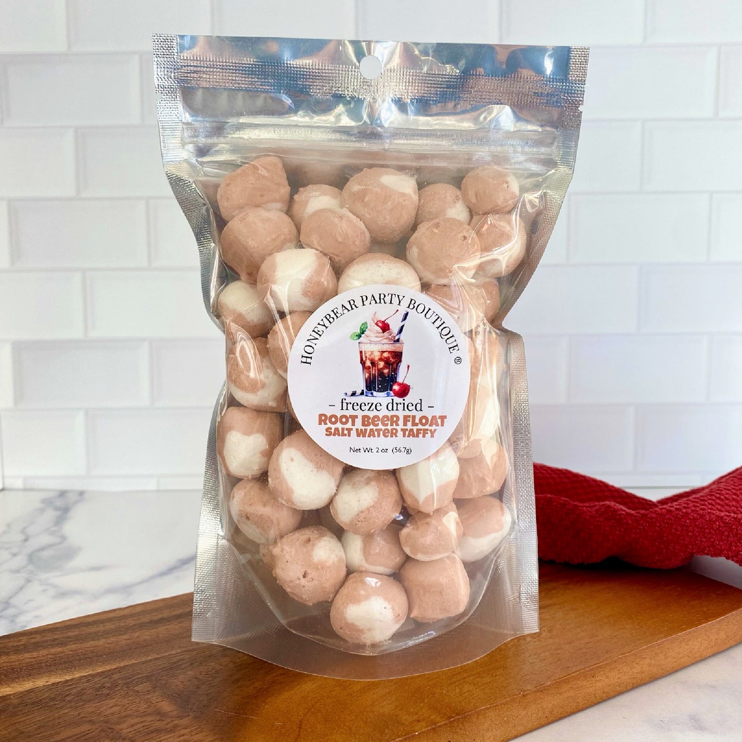 Freeze Dried Root Beer Float Salt Water Taffy
