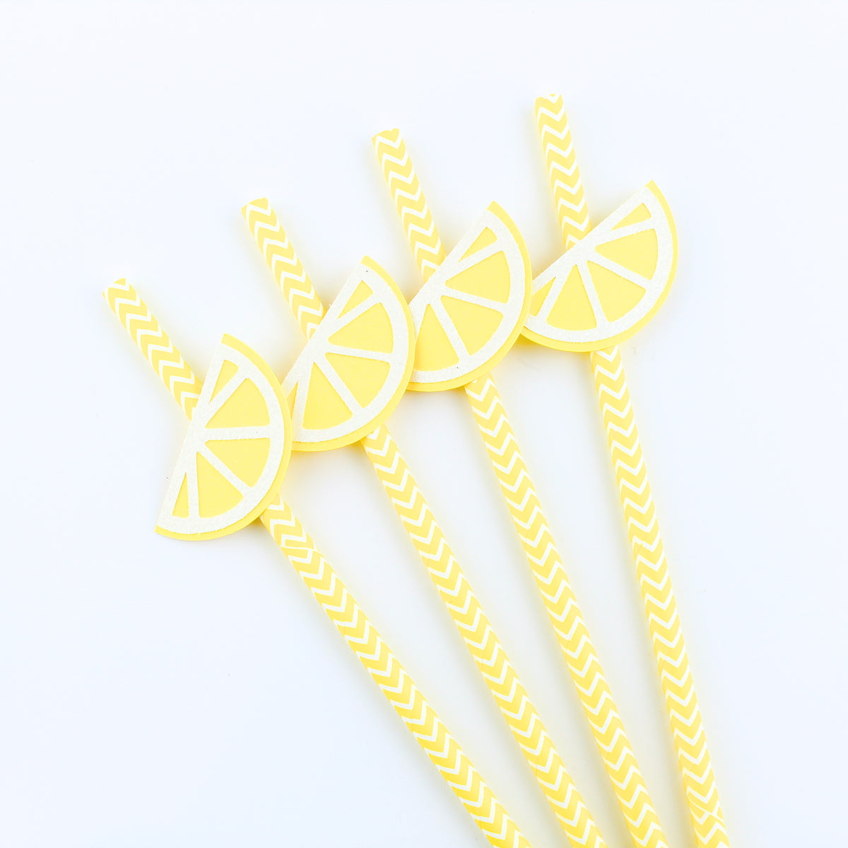 Lemon Themed Party Straws - Lemonade Party Decorations