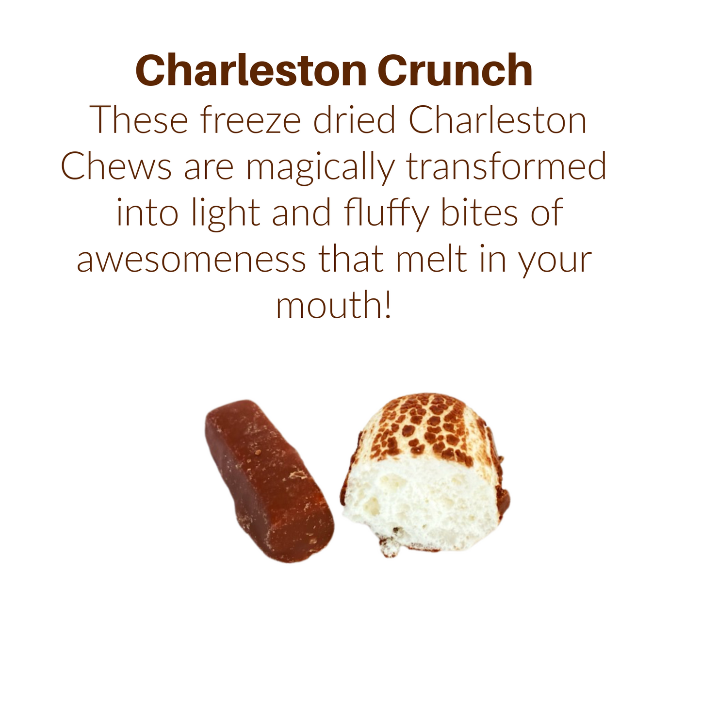 Freeze Dried Charlie Chew - Charleston Crunch Freeze Dried Candies - Freeze Dried Candy Chocolate Candy Bar