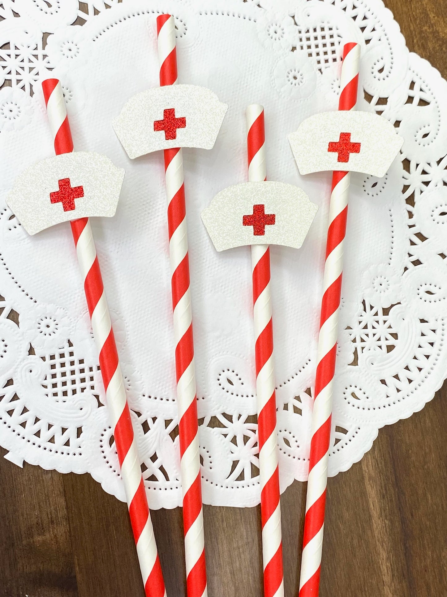 Nurse Paper Straws - Nursing Graduation Party Decor - RN Party - Medical School Graduation Party - Nurse Retirement Party - Nursing School