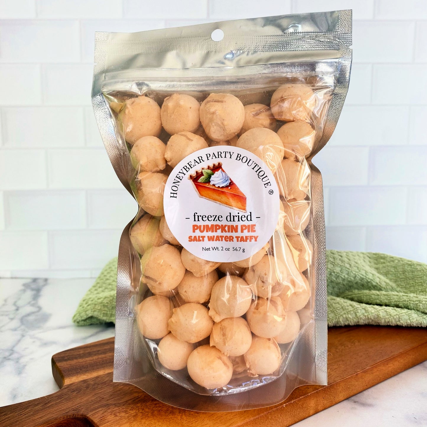 Freeze Dried Pumpkin Pie Salt Water Taffy - Freeze Dried Pumpkin Spice Candy