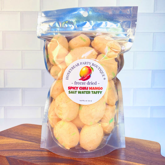 Freeze Dried Spicy Chili Mango Salt Water Taffy
