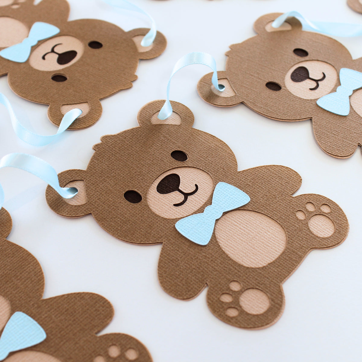 Teddy Bear Welcome Baby Banner - Baby Shower Decorations  - Teddy Bear Garland