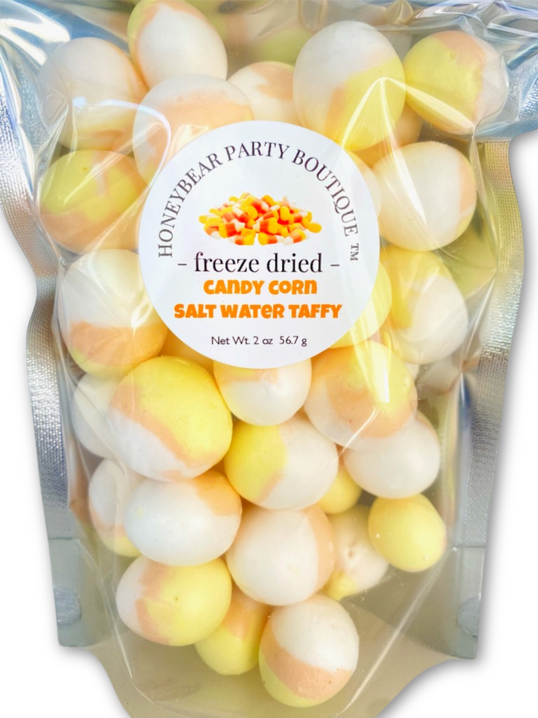 Freeze Dried Candy Corn Salt Water Taffy - Freeze Dried Candy Bites