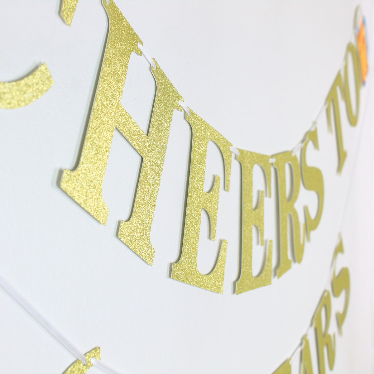 Cheers to 60 Years Banner - Customize Age and Glitter Color - Birthday Banner - Anniversary Decor