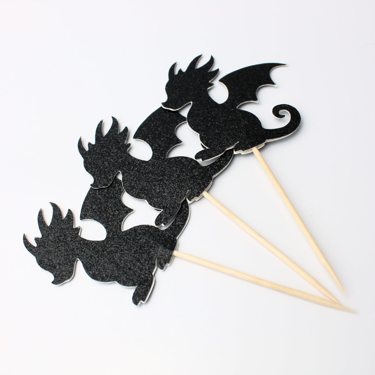 Dragon Cupcake Toppers - Many Color Choices - Set of 12