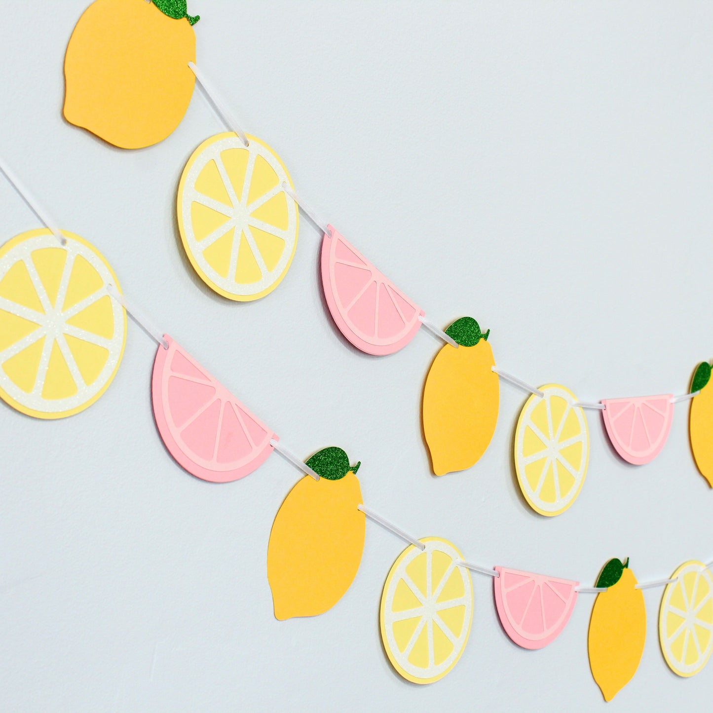 Pink Lemonade Garland - Lemon Themed Graduation Decorations - Lemon Birthday - Lemon Party