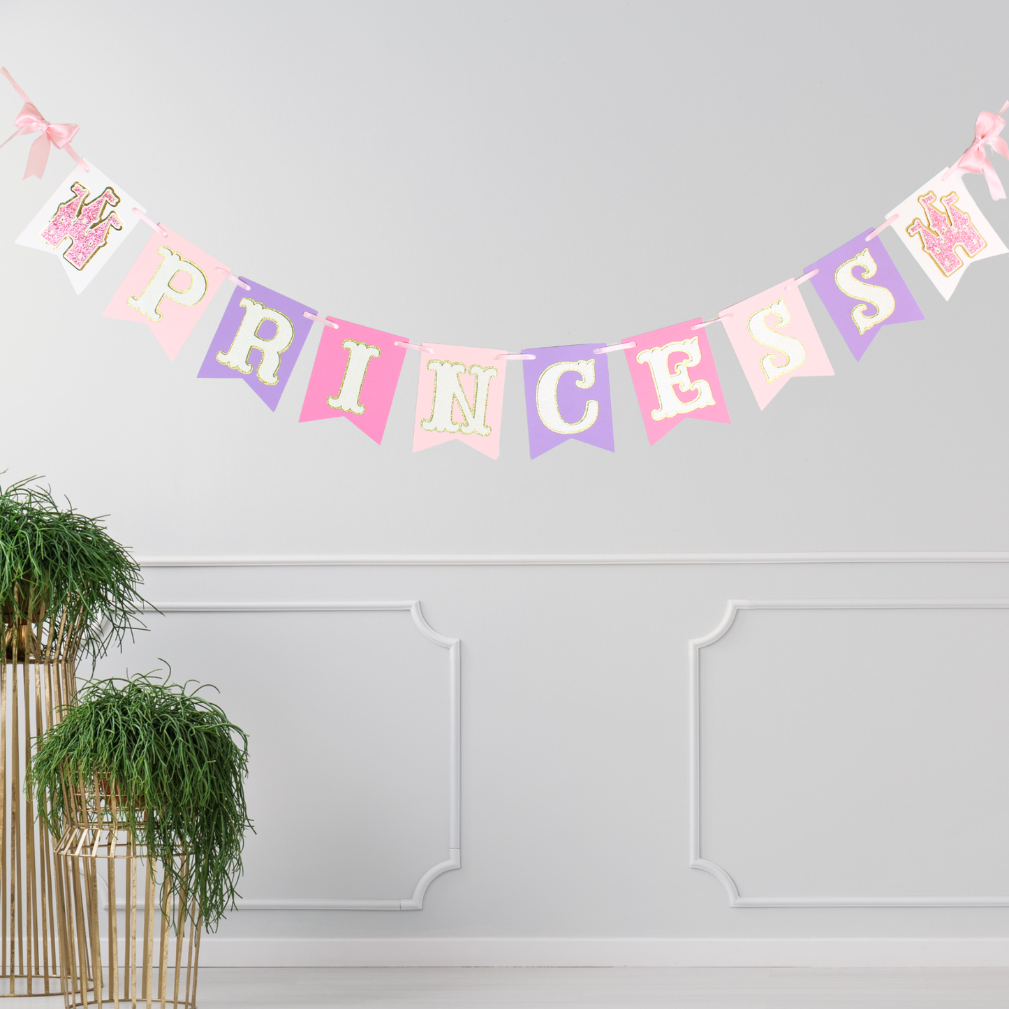 Pink and Purple Princess Banner