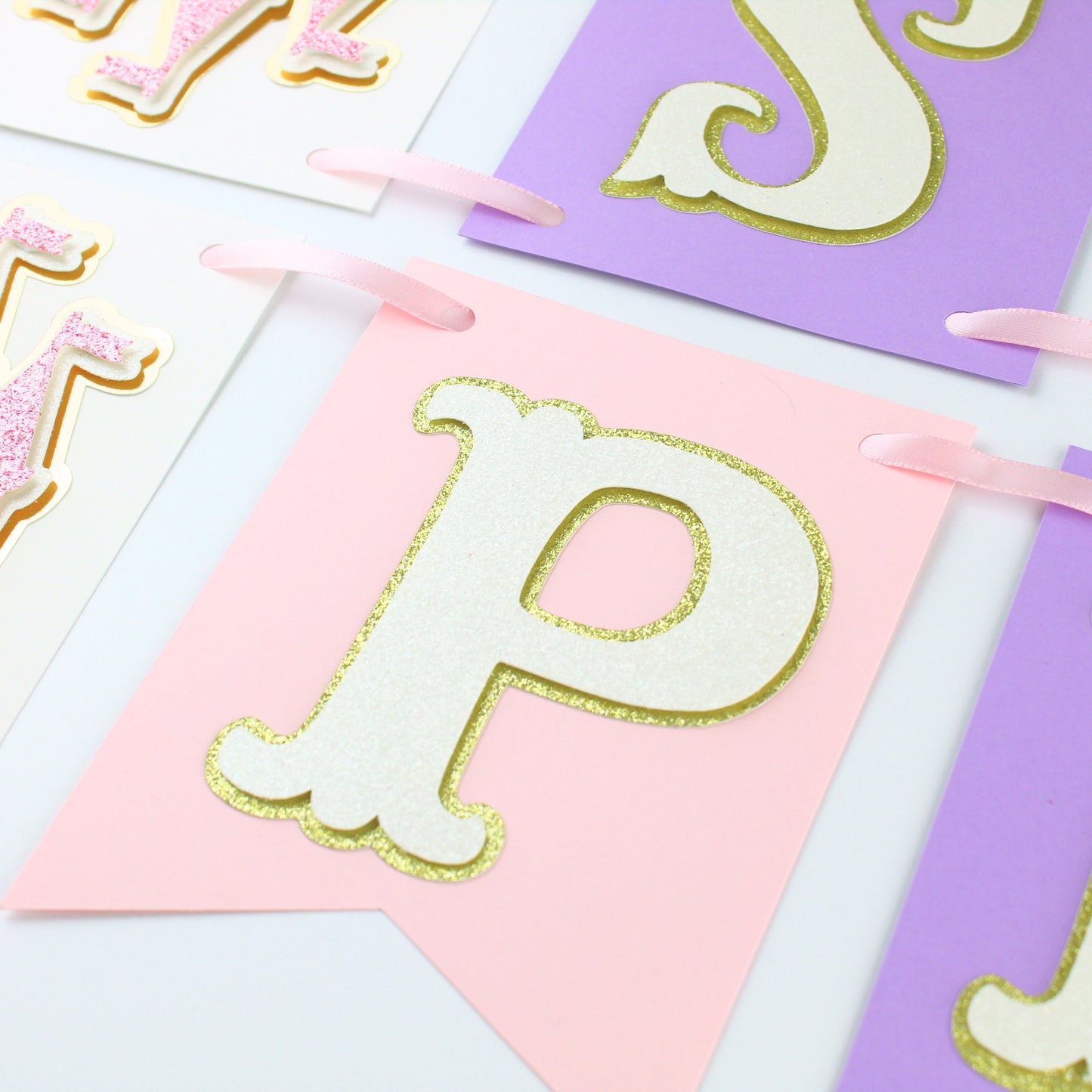 Pink and Purple Princess Banner