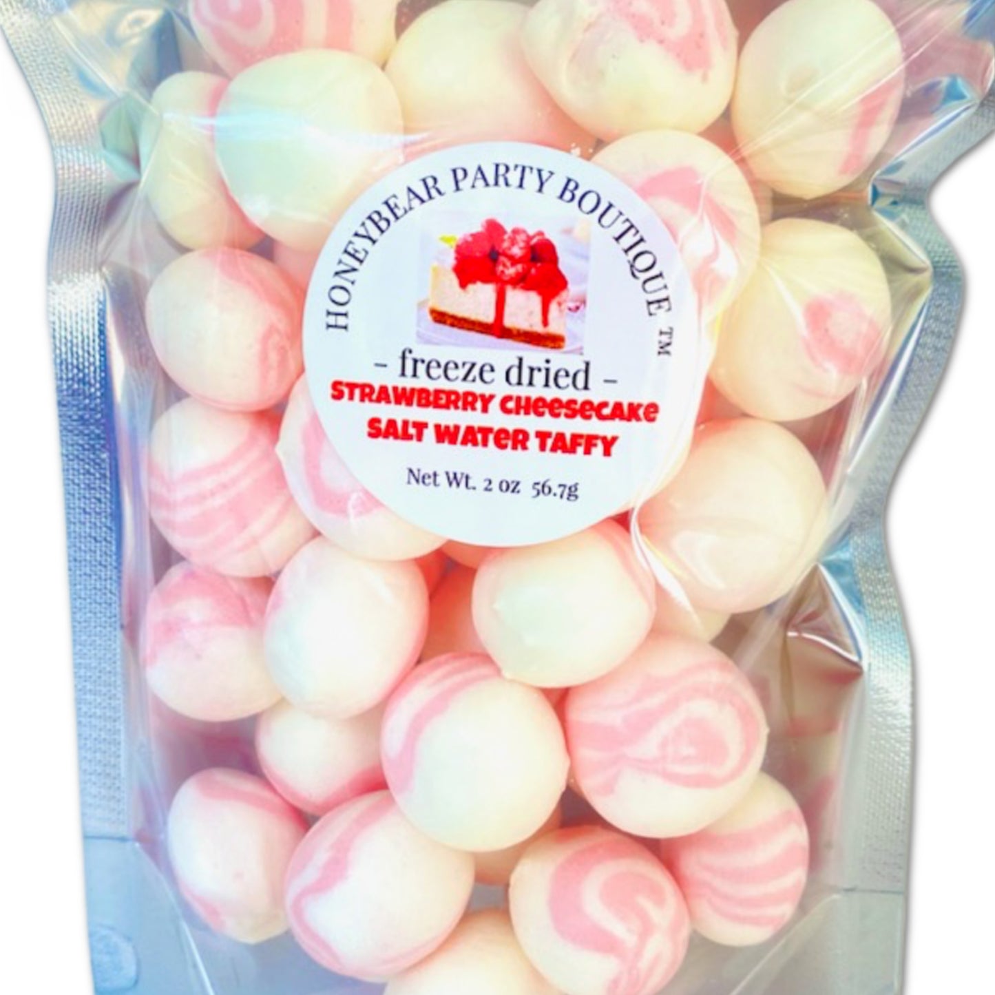 Freeze Dried STRAWBERRY CHEESECAKE Salt Water Taffy